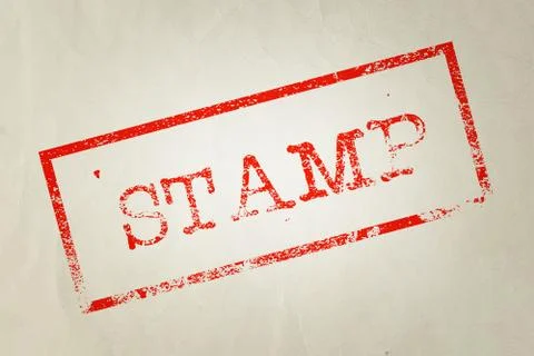 Red Stamp Stock Illustration