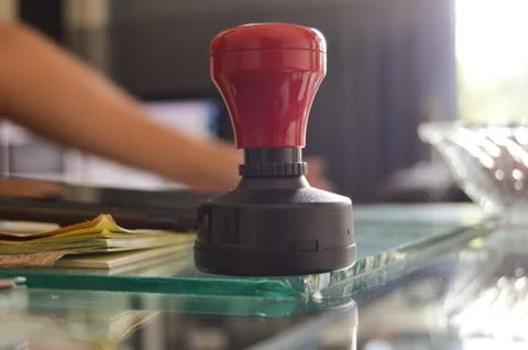Red stamp Stock Photos