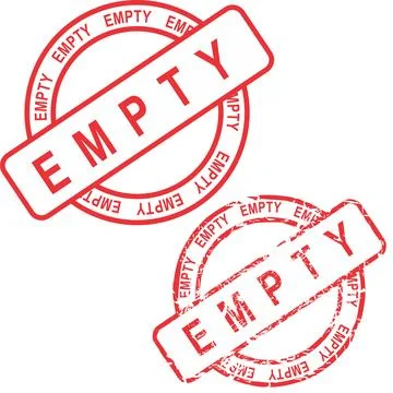 Red stamp sticker with empty text set Stock Illustration