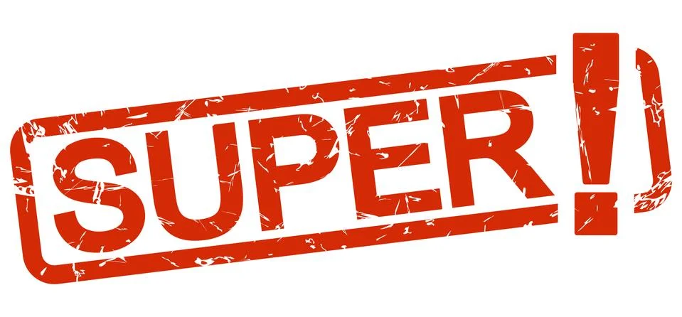 Red stamp SUPER! Stock Illustration
