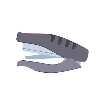 Red stapler cartoon vector illustration Stock Illustration