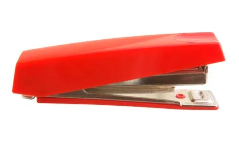 Red stapler Stock Photos