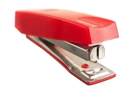 Red stapler Stock Photos