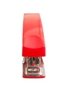 Red stapler Stock Photos