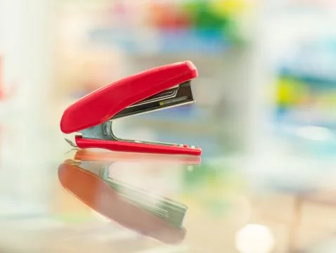 Red Stapler Stock Photos