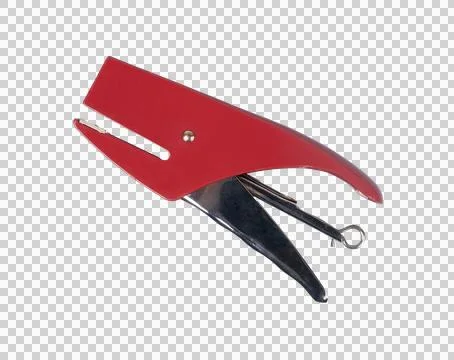 A red stapler Stock Photos