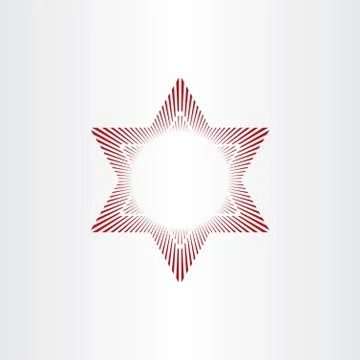 Red star abstract background Stock-Illustration