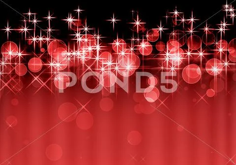 Red star background Stock Illustration