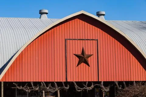 Red Star Barn Stock Photos
