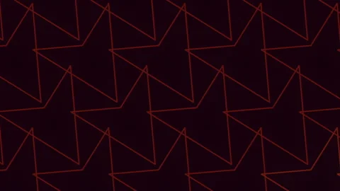 Red star bold and striking pattern on black background Stock Footage 278071267