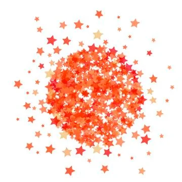 Red Star Burst Illustrazione stock