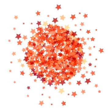 Red Star Burst Isolated Ilustración de archivo