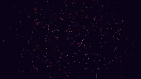 Red star constellation on black background Stock-Footage 311600055