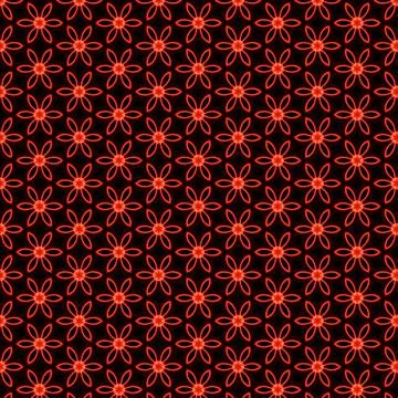 Red Star Design Geometric Pattern Stock Illustration