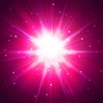 Red star flash Stock Photos