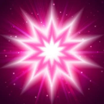 Red star flash Stock Photos