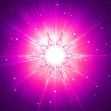 Red star flash Stock Photos