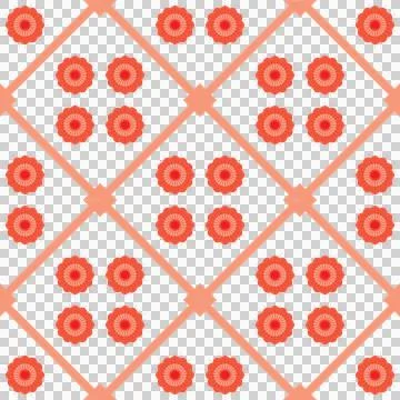 Red star flower Illustrazione stock