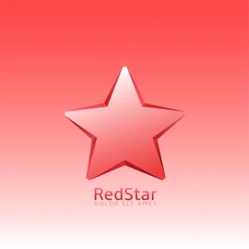 Red Star logo Stock Illustration