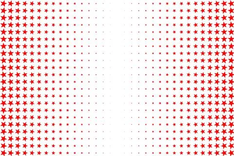Red star pattern with central gap Illustrazione stock