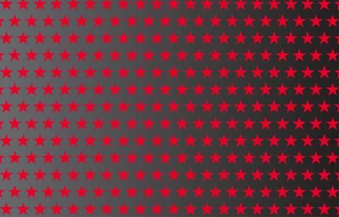 Red Star Pattern On Dark Gradient Background Seamless Decorative Geometric .. Ilustração Stock