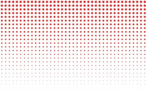 Red star pattern fading downward Stock Illustration