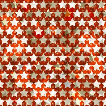 Red star seamless Illustrazione stock