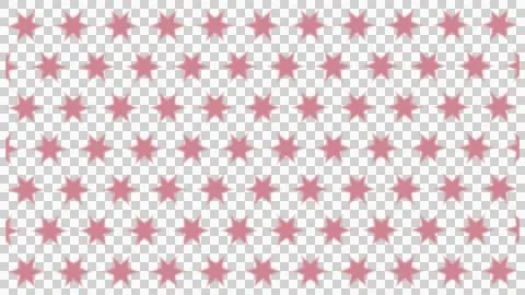 Red Star Shape Decorative Seamless Pattern Illustrazione stock