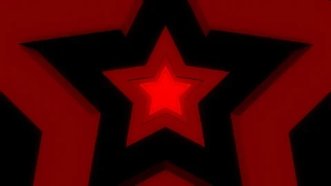 Red star tunnel Stock-Footage 98666467