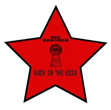 Red star ussa Stock Illustration
