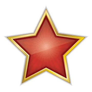Red Star Vector Illustration Stock Illustration