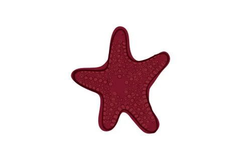 Red starfish Stock Illustration