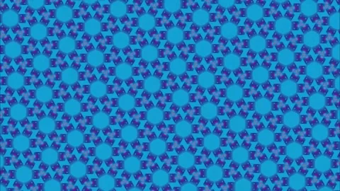 Red Starfish Seamless Pattern on Bright Blue Background Stock Footage 335115542