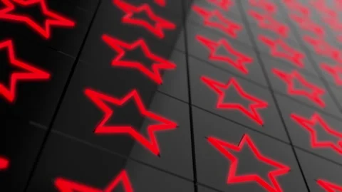 Red stars abstract background Stock Footage 274445010