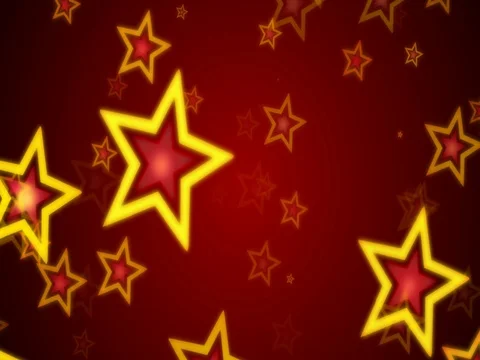 Red stars animation background Stock Footage 69813372