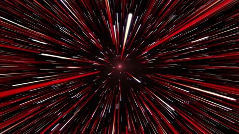 Red Stars Hyperspace Stock Footage 197019672