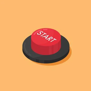 Red Start button Stock Illustration