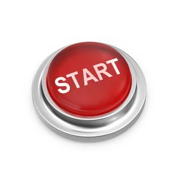 Red Start Button Stock Illustration
