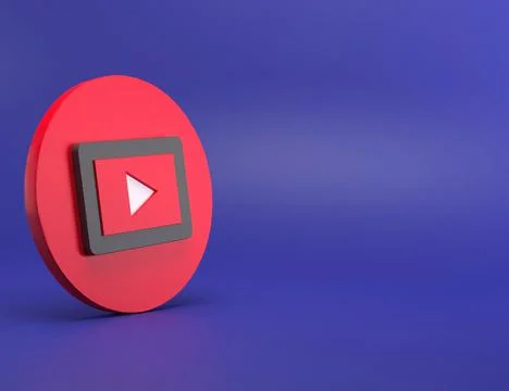 Red start button space 3d illustration Stock Illustration