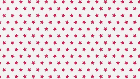 Red start rotation animation on a white background Seamless looping Video stock 302245836