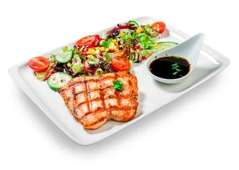 Red steak Stock Photos