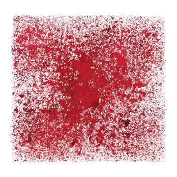 Red stenciled grunge square Stock Photos