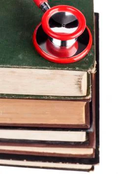 Red Stethoscope Closeup Stock Photos