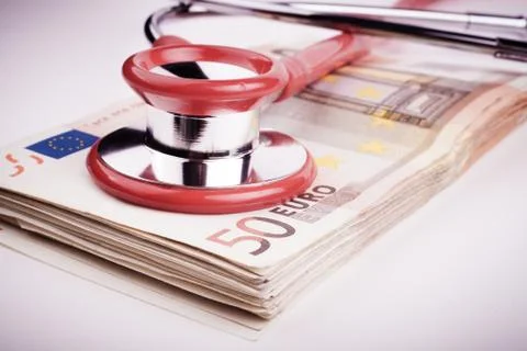 Red stethoscope Stock Photos