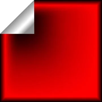 Red sticker red sticker, vector art illustration; more stickers in my gall... Stock Photos