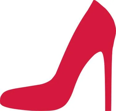 Red stiletto Stock Illustration