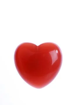 Red stone heart Stock Photos
