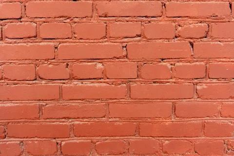 Red stone pattern, brick wall close up and bricket background 库存照片