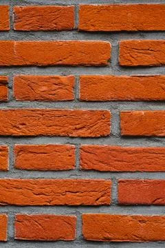 Red stone wall, background Stock Photos