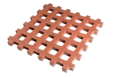 Red stones pavement Stock Photos